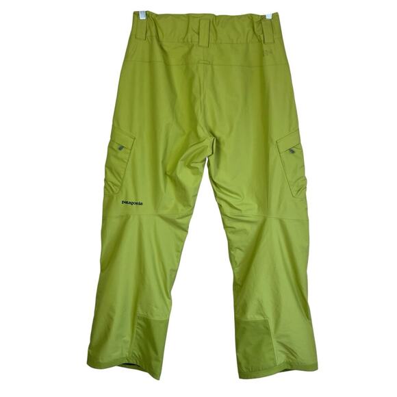 Patagonia Mens M SnowShot Pants H2no Waterproof Peppergrass Green Light Stains - Picture 4 of 16
